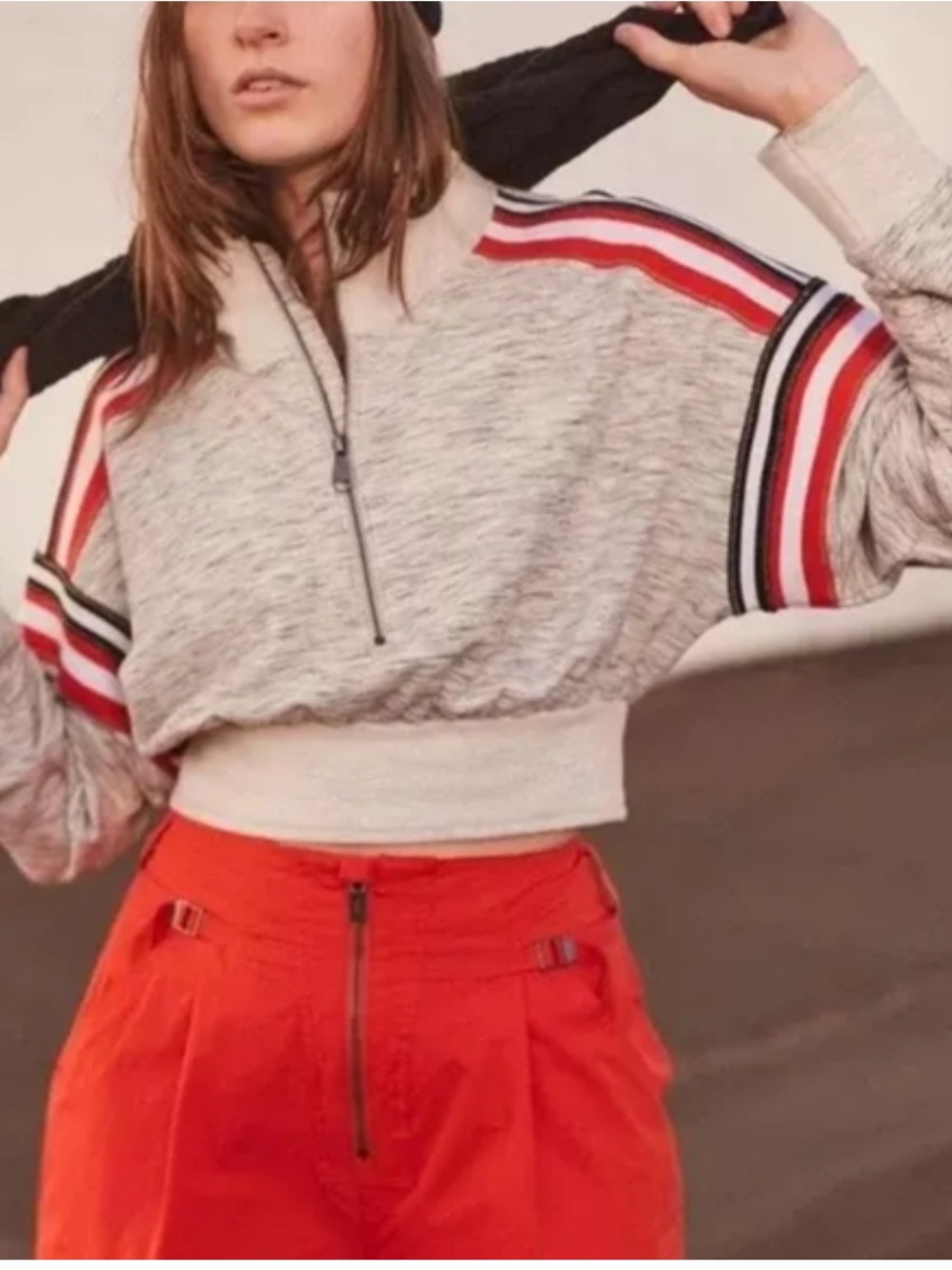 Free People Movement by FP Getting My Vibe Crop Sweatshirt Small